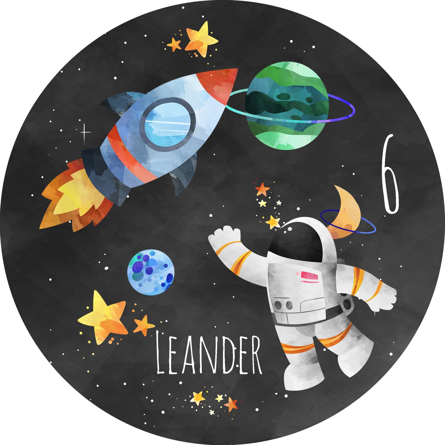 Tortenaufleger Astronaut personalisierbar