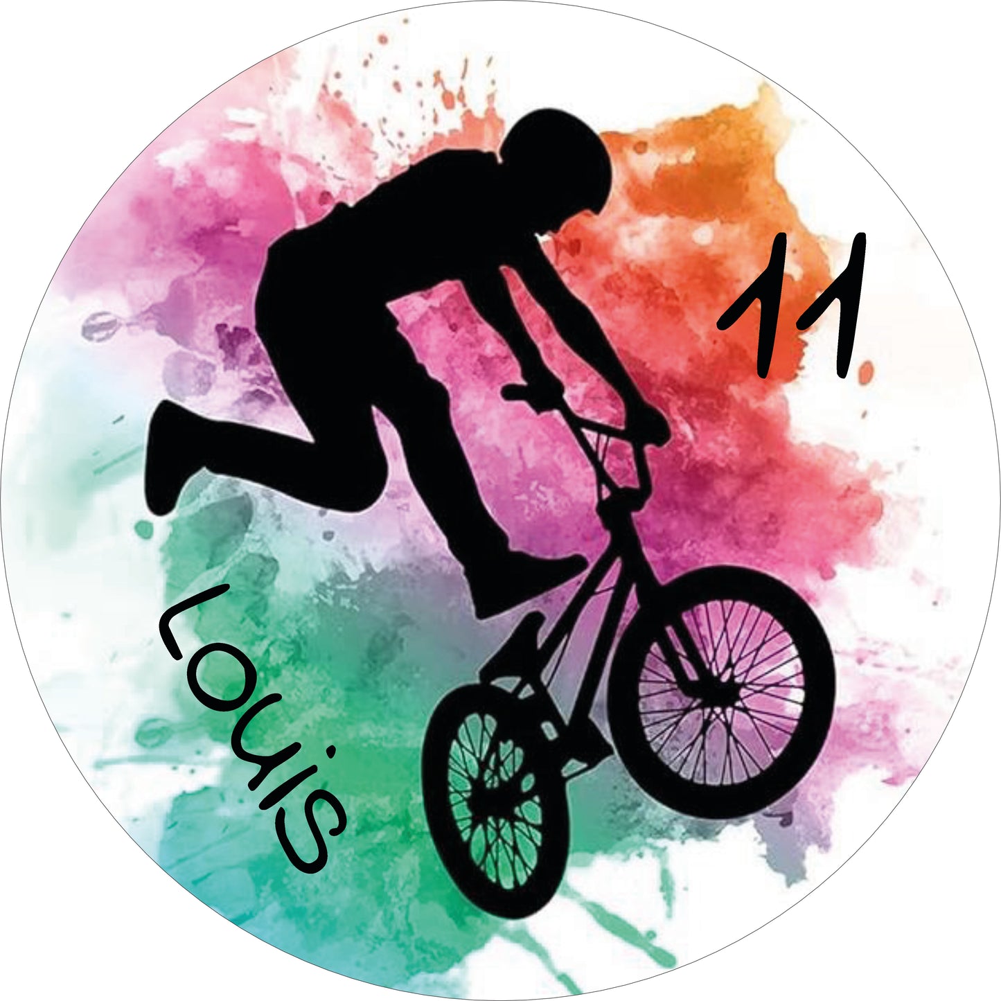 Tortenaufleger BMX Bike personalisierbar