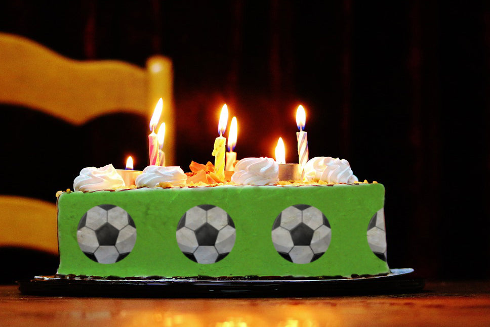 Essbares Tortenband Fußball