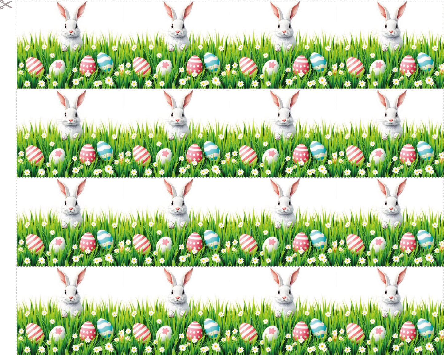 Essbares Tortenband Osterhase