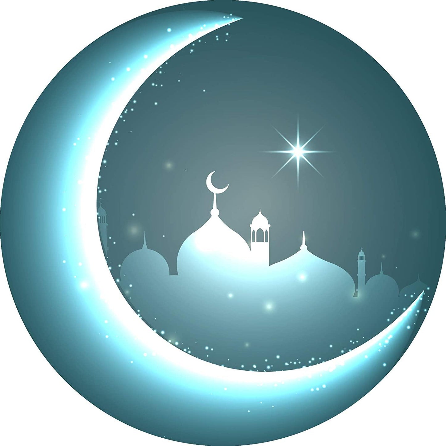 Tortenaufleger Moschee in Blau - Tolle-Tortenaufleger