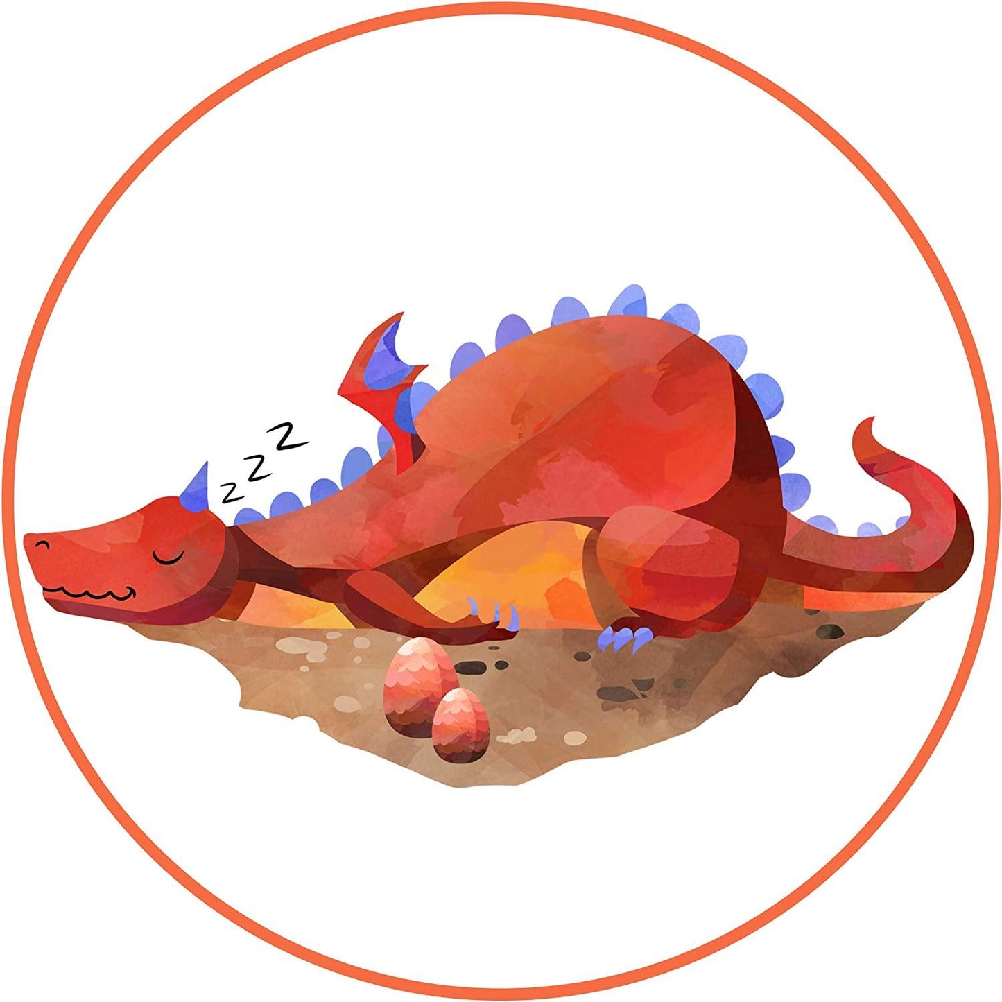 Tortenaufleger schlafender Drache - Tolle-Tortenaufleger