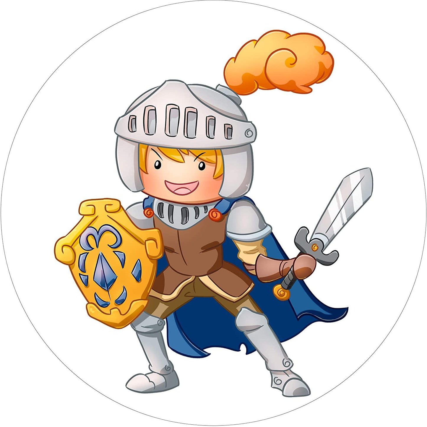 Tortenaufleger Furchtloser Ritter - Tolle-Tortenaufleger