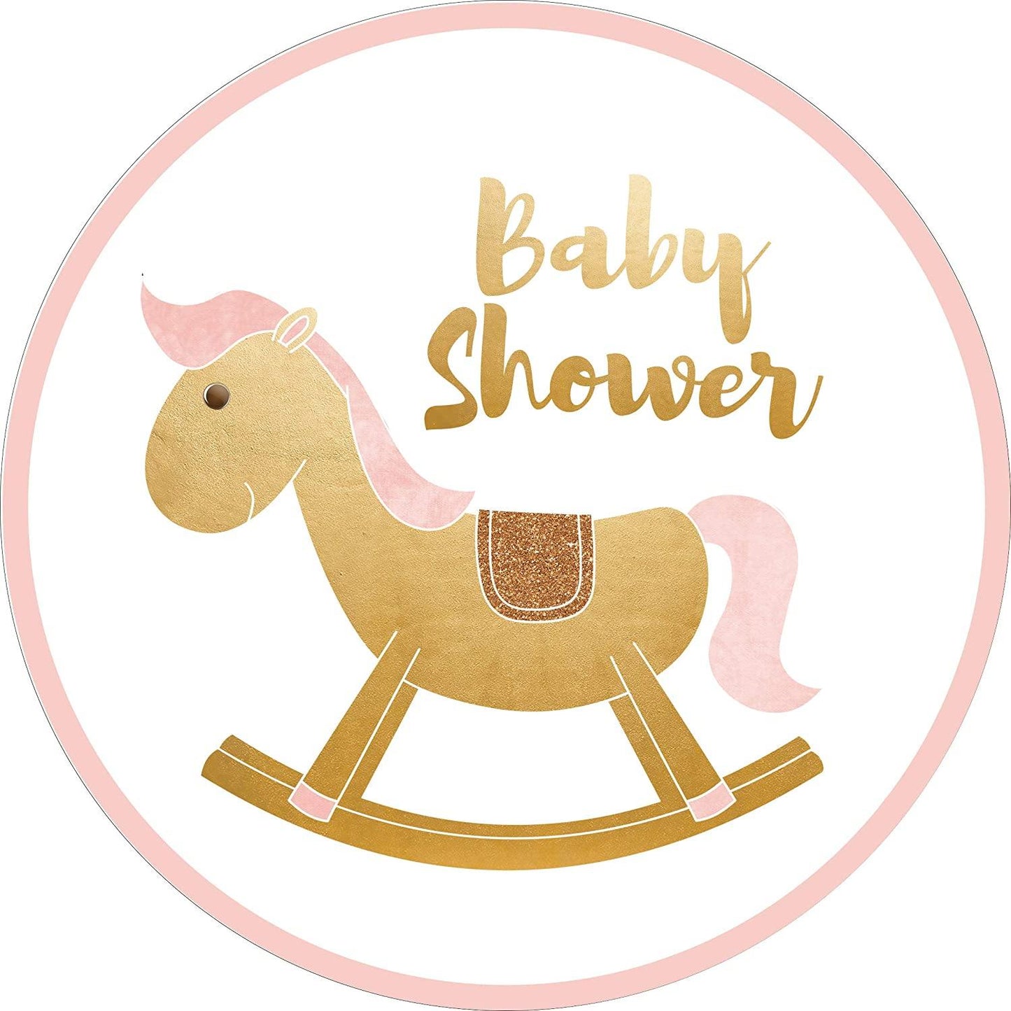 Tortenaufleger Babyshower Rosa - Tolle-Tortenaufleger