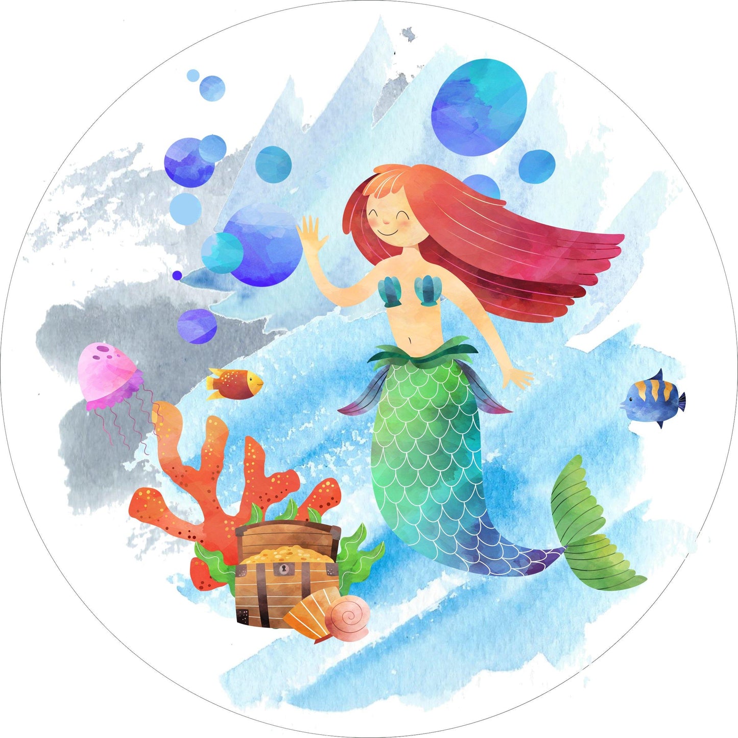 Tortenaufleger Meerjungfrau - Tolle-Tortenaufleger