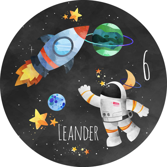 Tortenaufleger Astronaut personalisierbar