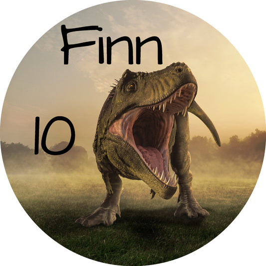Tortenaufleger T-Rex im Angriff personalisierbar
