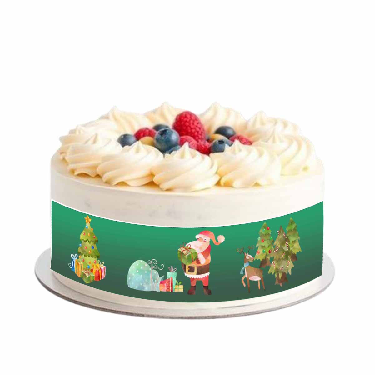 Essbares Tortenband Weihnachten