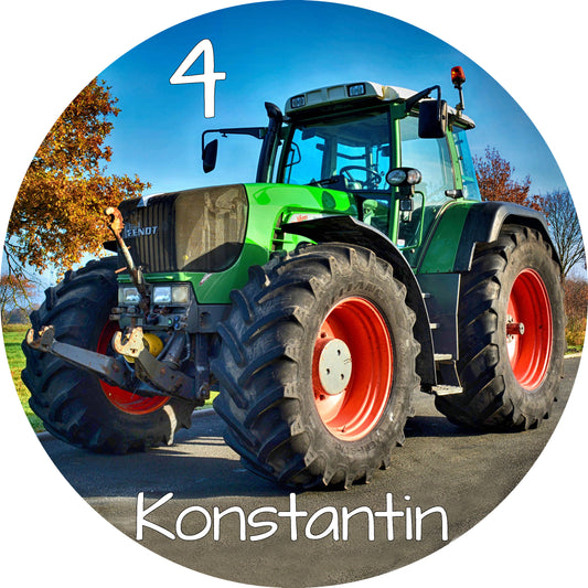 Tortenaufleger Traktor personalisierbar