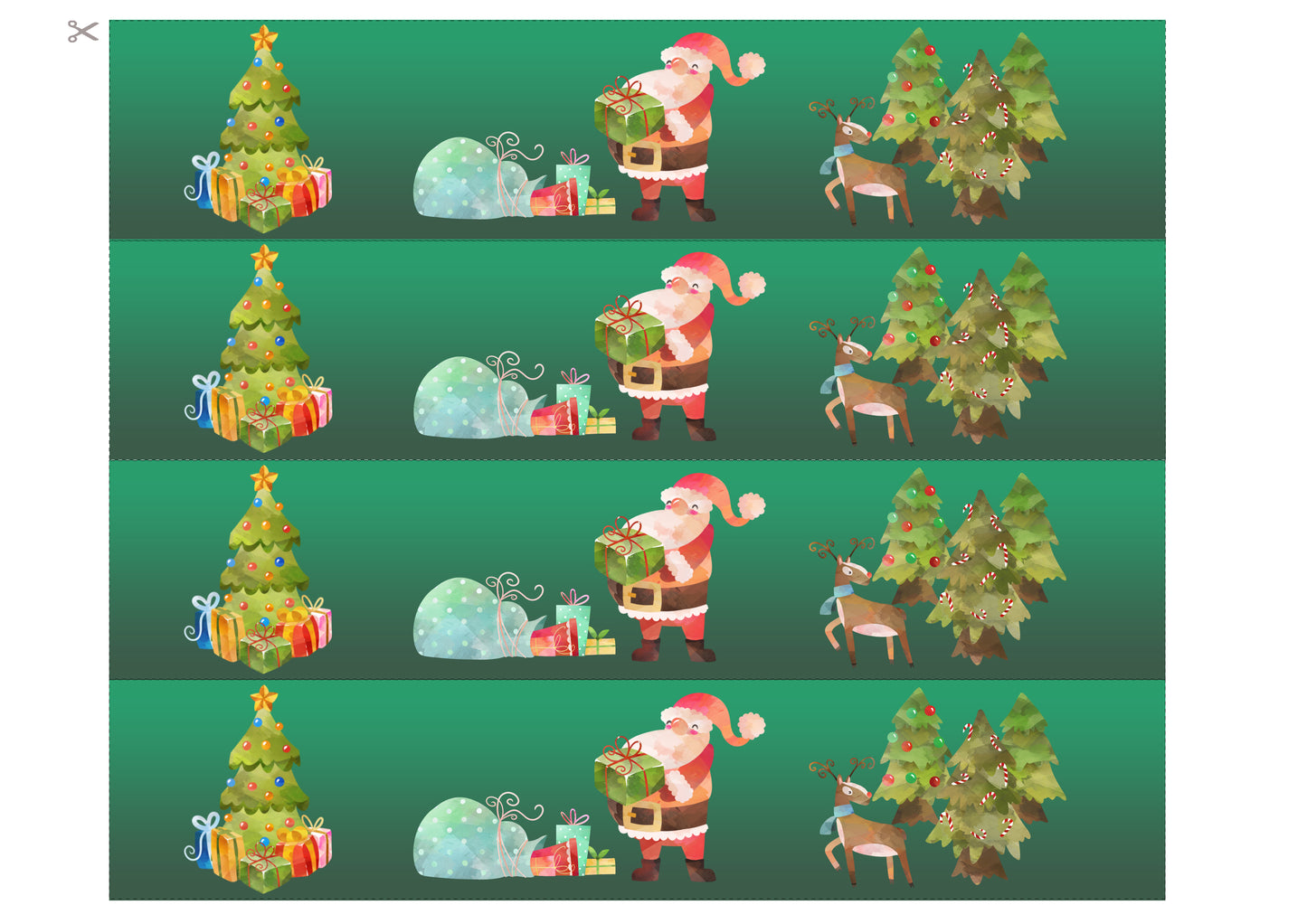 Essbares Tortenband Weihnachten