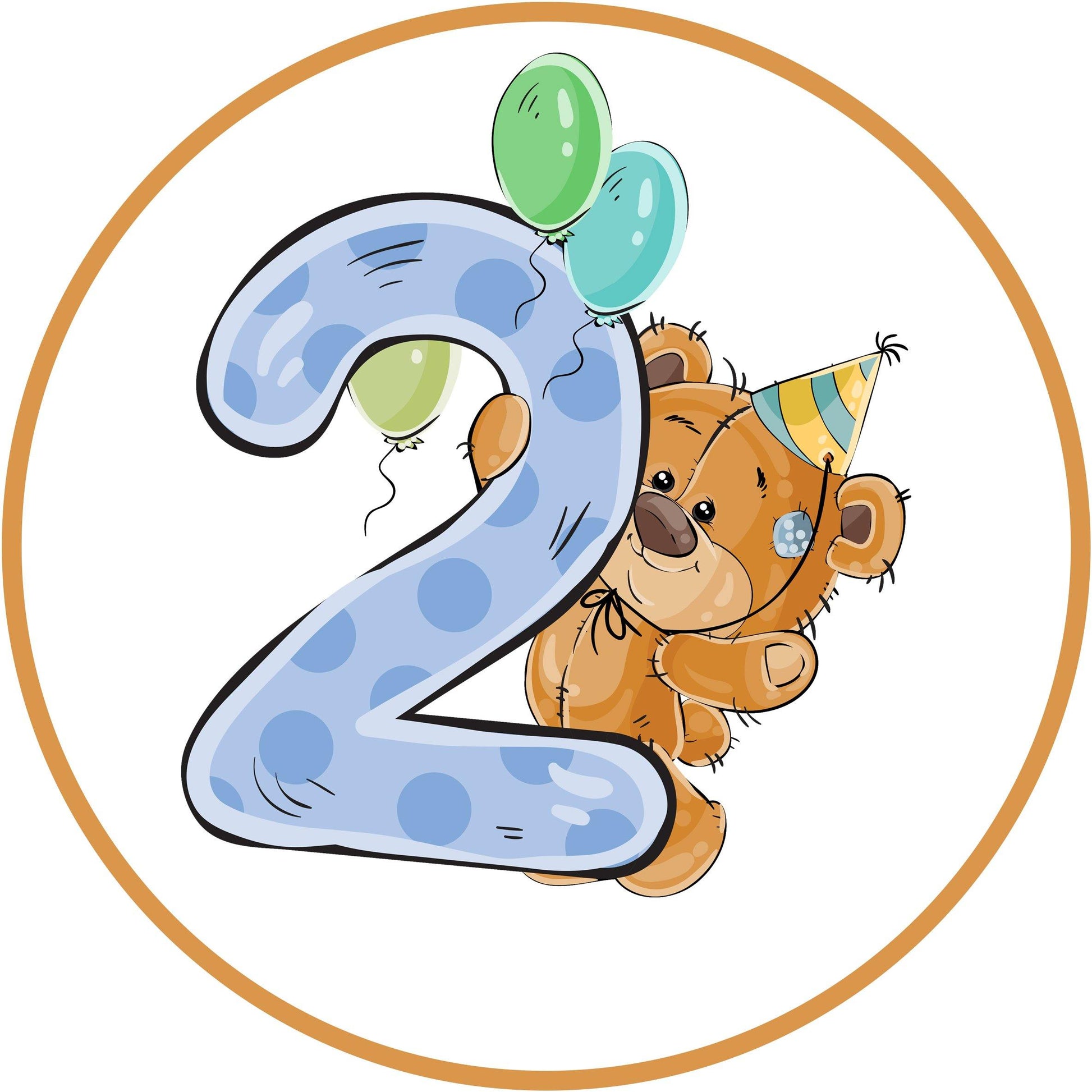 Tortenaufleger 2. Geburtstag - Tolle-Tortenaufleger