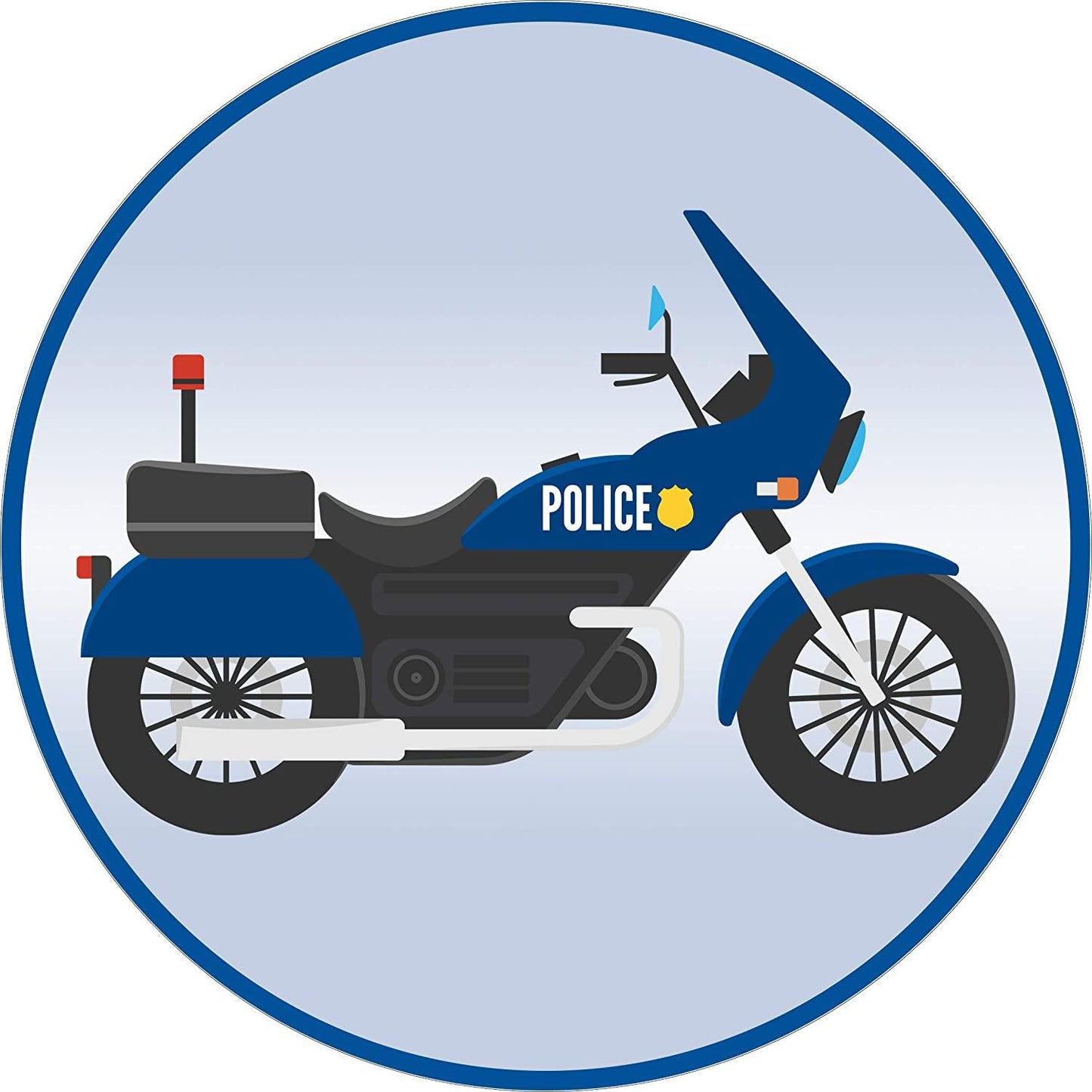 Tortenaufleger Polizeimotorrad - Tolle-Tortenaufleger