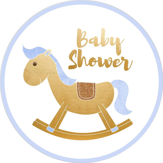 Tortenaufleger Babyshower Blau - Tolle-Tortenaufleger