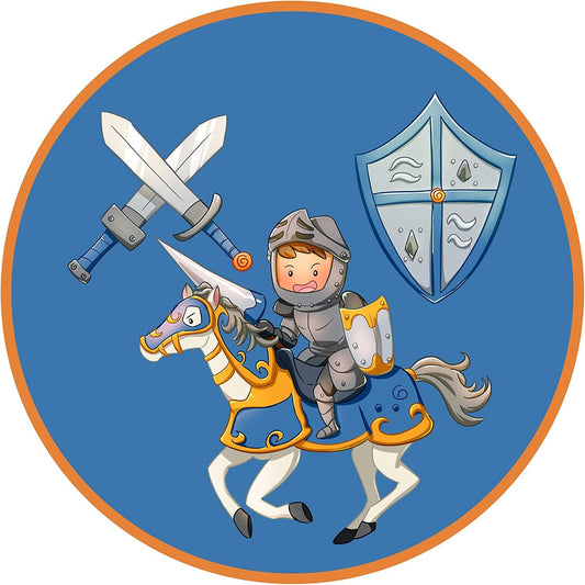 Tortenaufleger Ritter mit Schwert und Schild - Tolle-Tortenaufleger