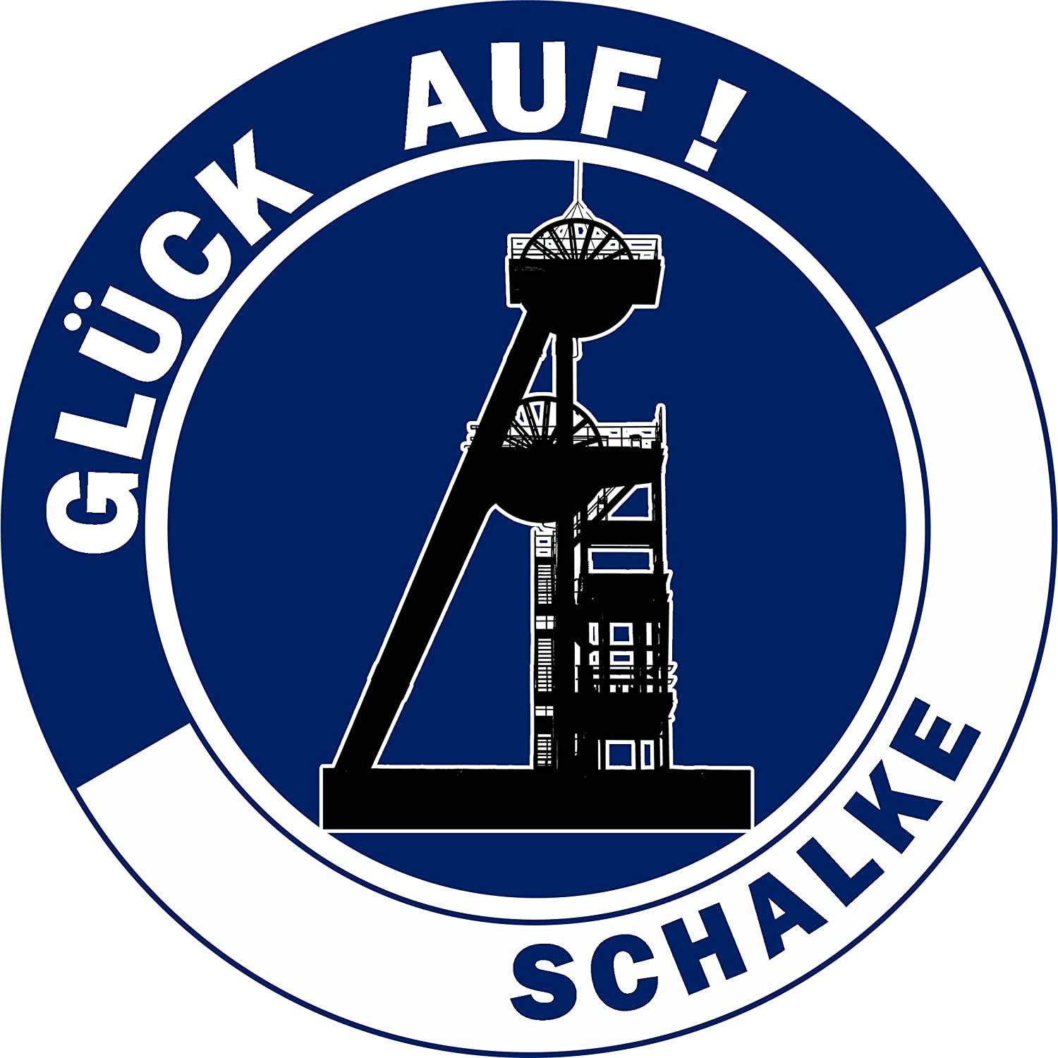 Tortenaufleger Schalke "Glück Auf!" - Tolle-Tortenaufleger