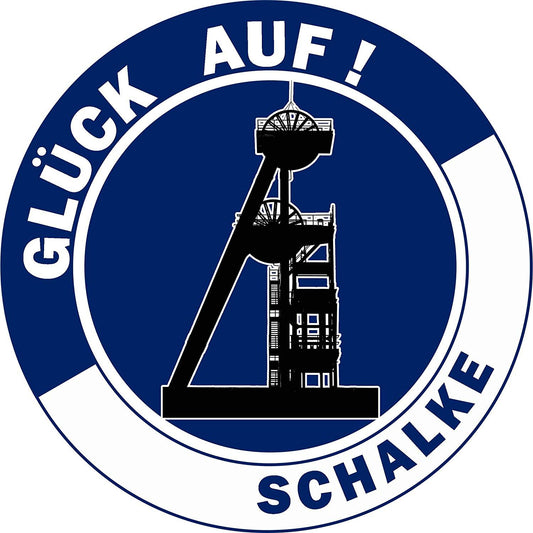 Tortenaufleger Schalke "Glück Auf!" - Tolle-Tortenaufleger