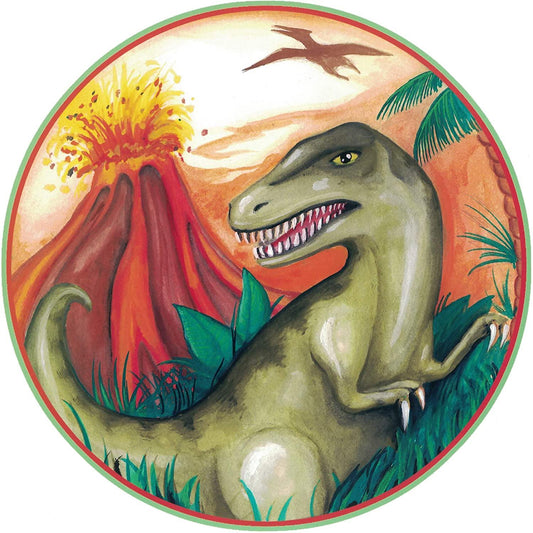 Tortenaufleger Dinosaurier Vulkan - Tolle-Tortenaufleger