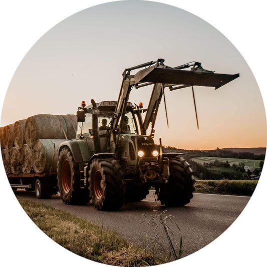 Tortenaufleger Traktor mit Strohballen - Tolle-Tortenaufleger