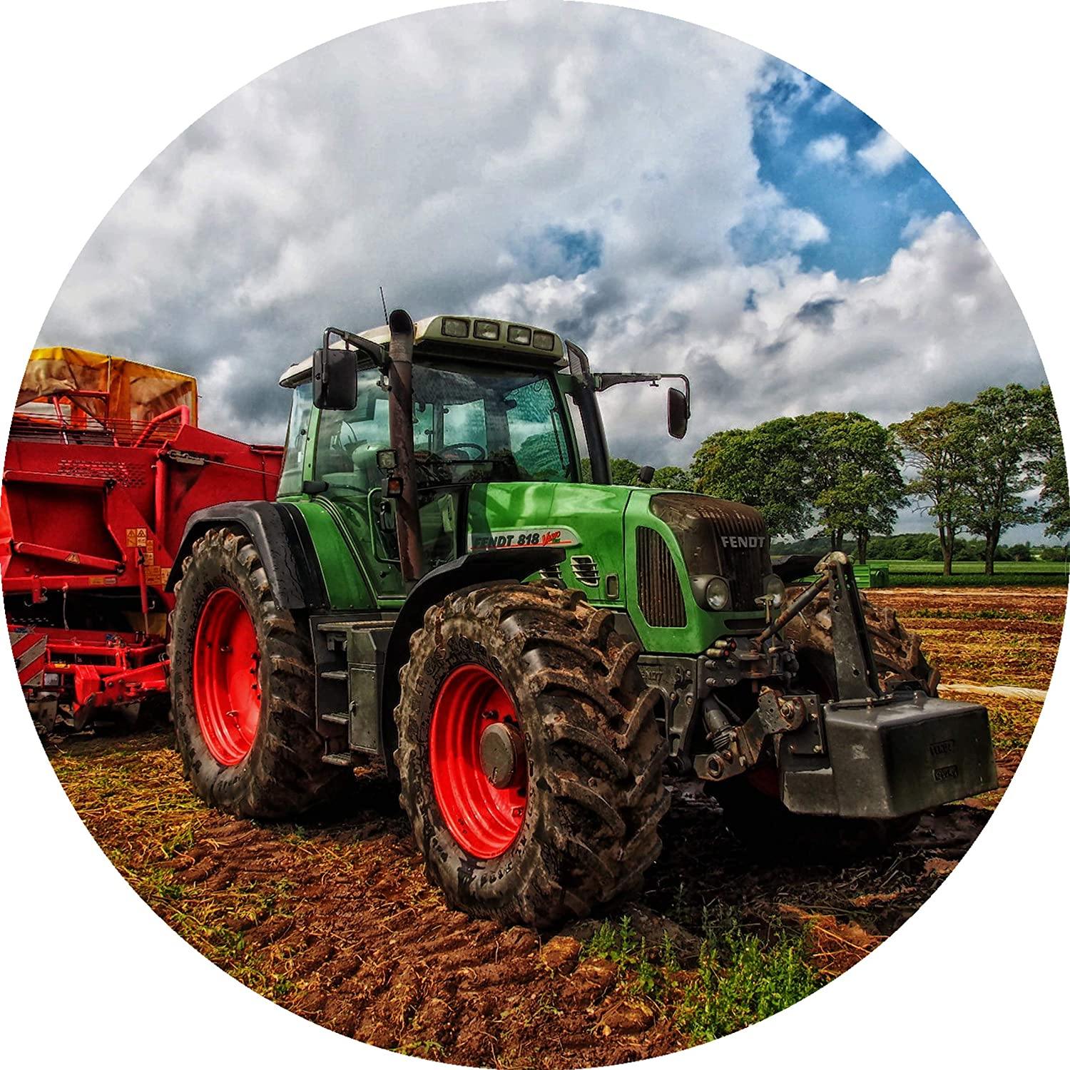 Tortenaufleger Traktor auf Feld - Tolle-Tortenaufleger