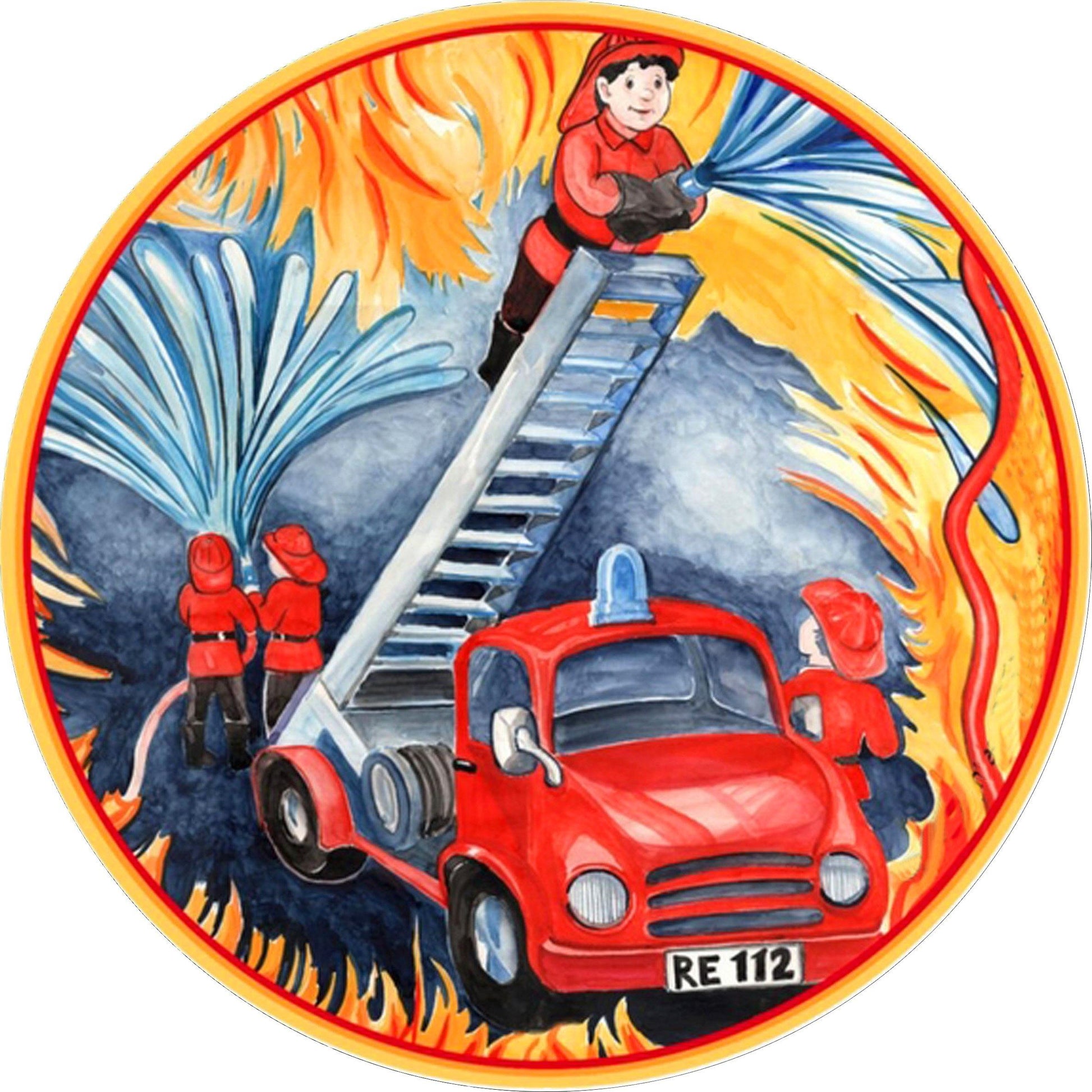 Tortenaufleger Feuerwehr - Tolle-Tortenaufleger
